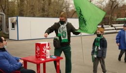 Болельщики "Томи" поддержали Дашу Левину